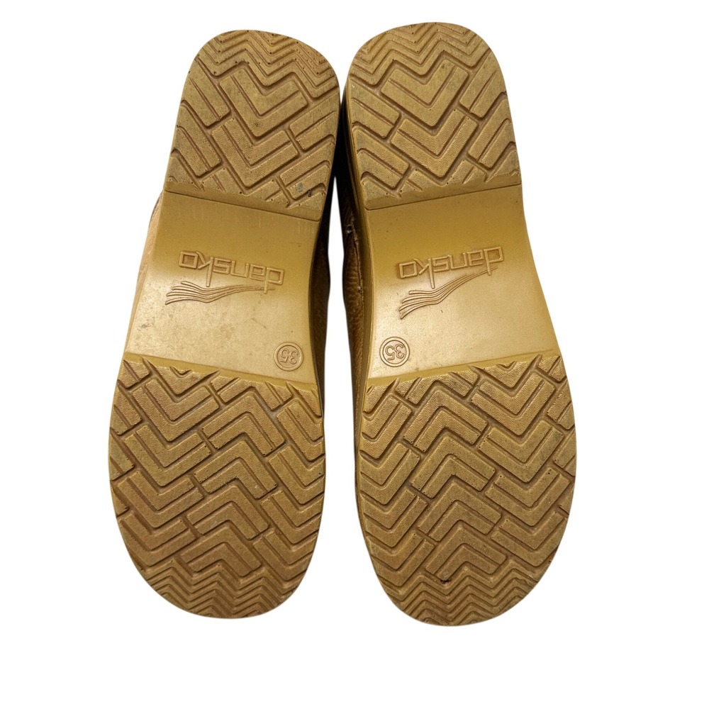 Dansko Professional Honey Pebbled Leather Clogs Womens Size 35 Tan Comfort Shoes - Picture 5 of 9